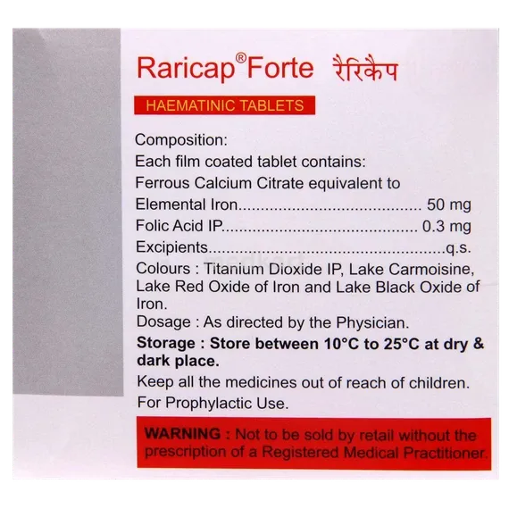 raricap forte tablet 30's